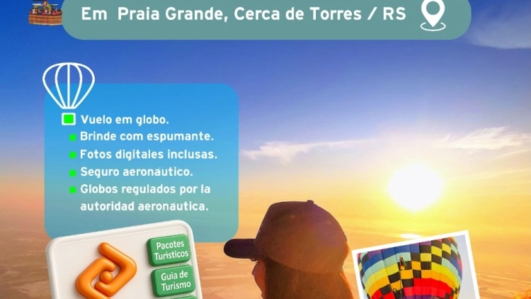 Passeio de bal&atilde;o.